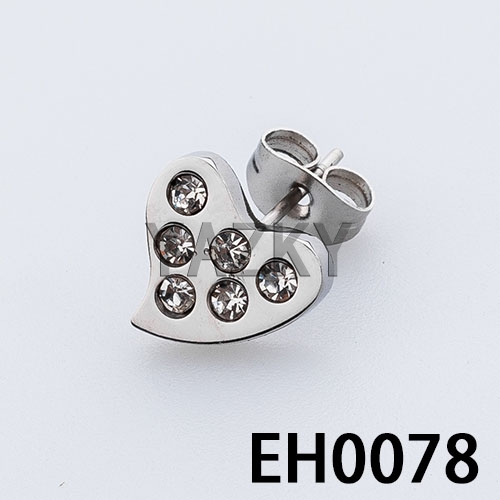 Fashion stainless steel earring, 10*2mm