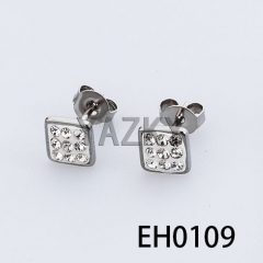 Fashion stainless steel earring, 6*2mm