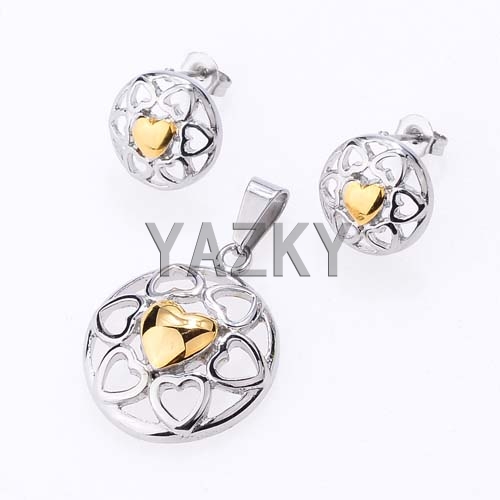 Stainless steel jewelry set