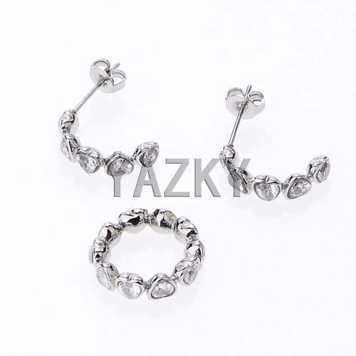 Stainless steel jewelry set