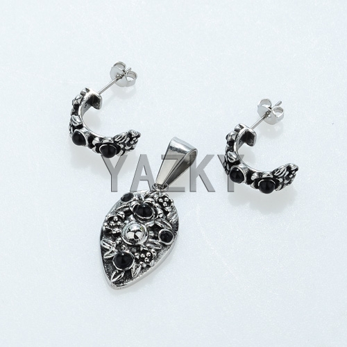 Stainless steel jewelry set