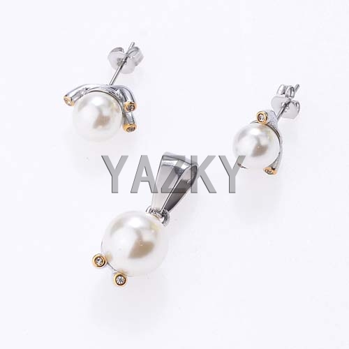 Stainless steel jewelry set