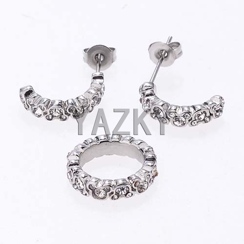 Stainless steel jewelry set