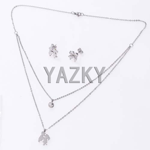 Stainless steel jewelry set