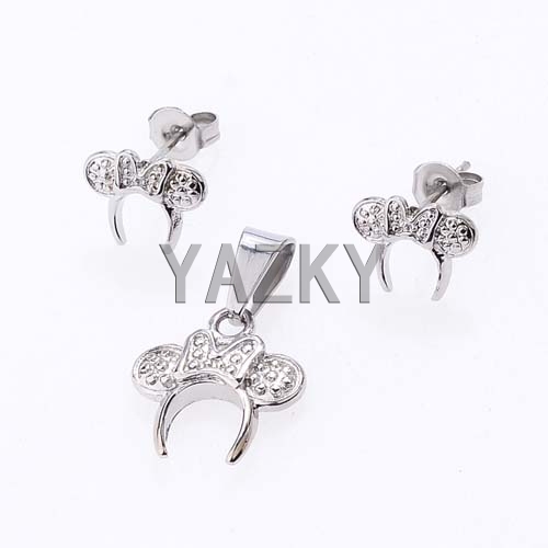 Stainless steel jewelry set