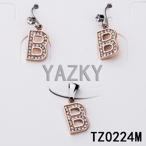 Stainless steel jewelry set