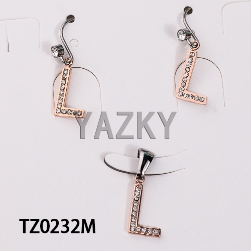 Stainless steel jewelry set