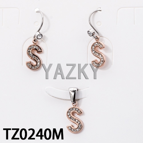 Stainless steel jewelry set