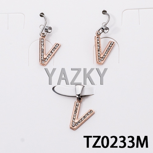 Stainless steel jewelry set