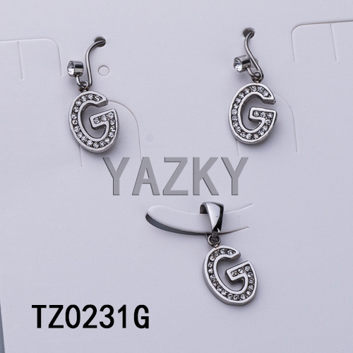 Stainless steel jewelry set