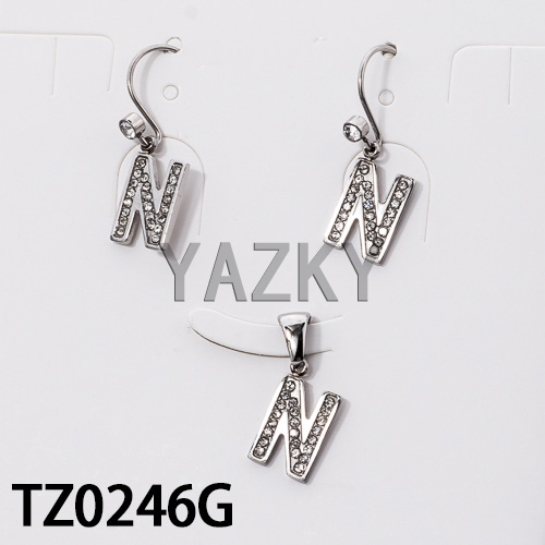 Stainless steel jewelry set