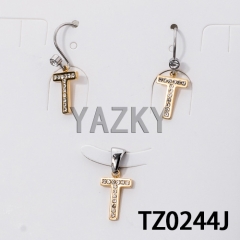 Stainless steel jewelry set