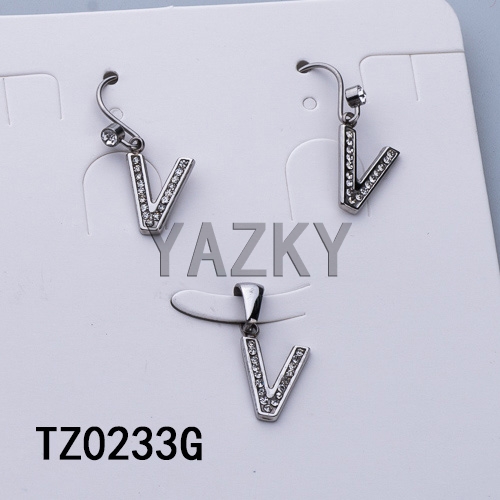 Stainless steel jewelry set