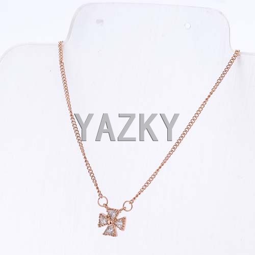 Stainless steel necklace,cross pendant