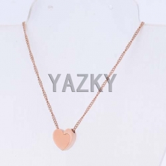 Stainless steel necklace,heart pendant