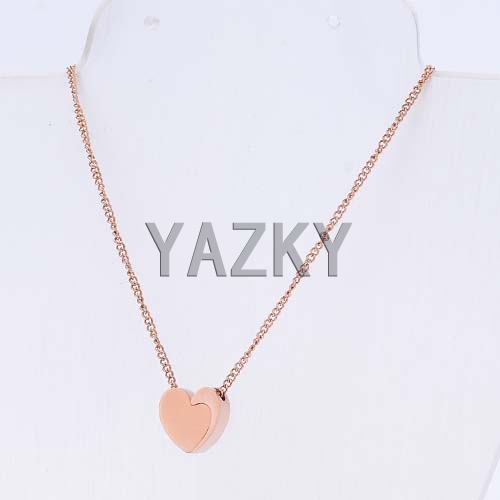 Stainless steel necklace,heart pendant