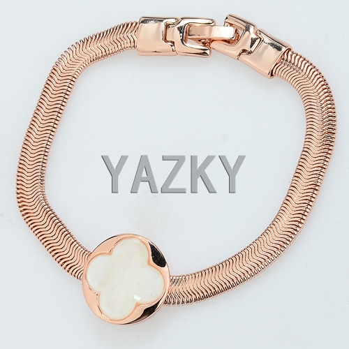 Bracelet with rose gold plating