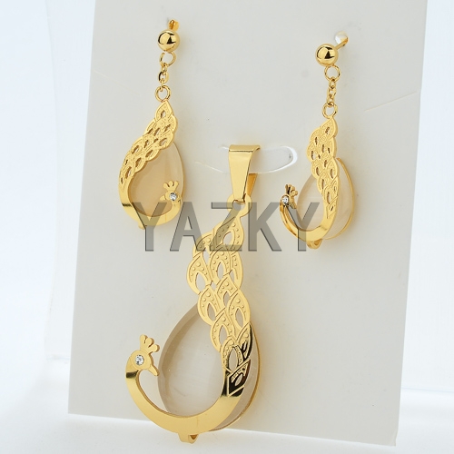 Stainless steel jewelry set