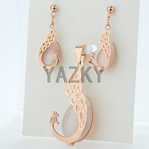 Stainless steel jewelry set