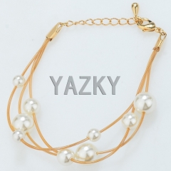 Bracelet with white beads