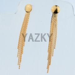 Fashion tassels earring with gold color coating
