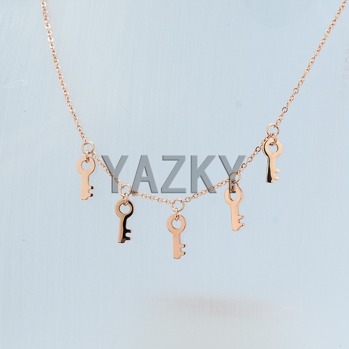 Key charms necklace