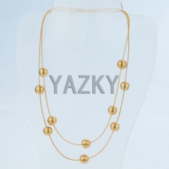 Italian style necklace with gold color coating