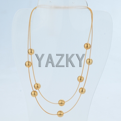 Italian style necklace with gold color coating