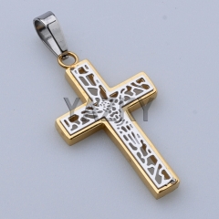 Cross pendant with rhinestones