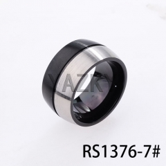 Black color coating ring for men