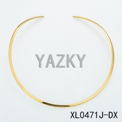Necklet with gold color plating
