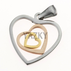 Heart shape stainless steel pendant