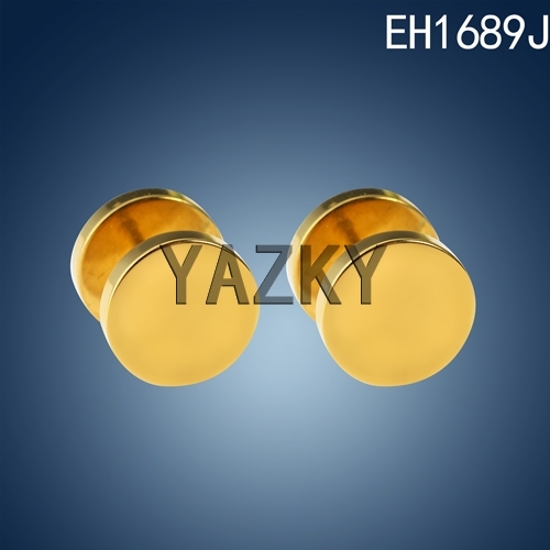 Latest circle gold plated  earrings