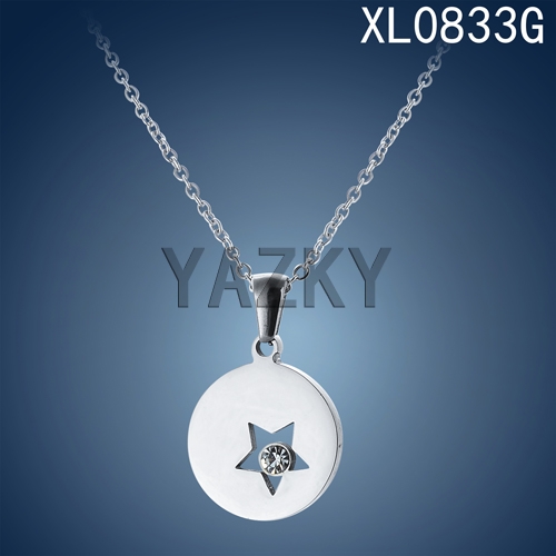 Star new collection necklace with one piece zircon