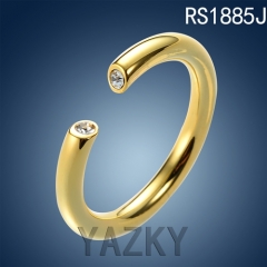 Fashion stainless steel patency ring
