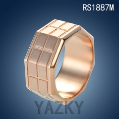 Stainless steel big size couple ring