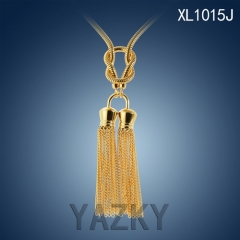 Gold plated fashion tassel new collection necklace