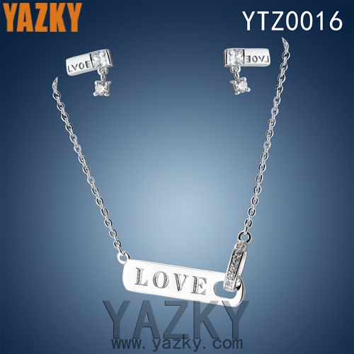 Love Amor joya conjunto en 925 plata