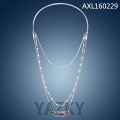 Fashion necklace with the masked mask pendants