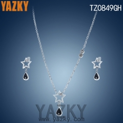 Star shape with water drop jewelry set