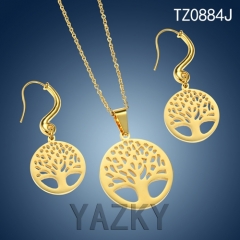 Tree of life jewelry set 18K gold plated