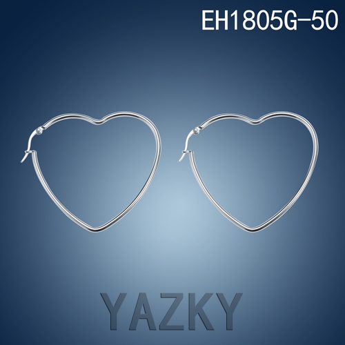 Heart shape earring with various sizes