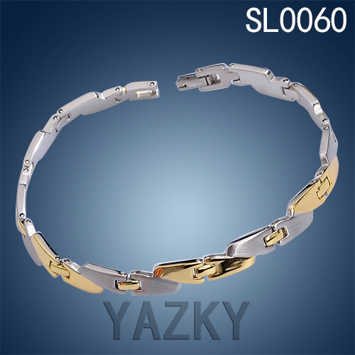 Stock available shiny two color bracelet