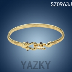 New snake gold plated stainless steel bracelet