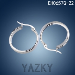 Fashion stainless steel earring big size circle earring