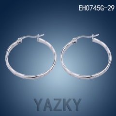 Circle fashion stainless steel earring