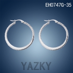 Big size roung shape fashion stainless steel earring