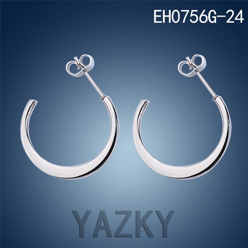 Semicircle fashion stainless steel earring