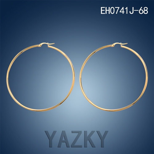 Big round hoop fashion stainless steel earring