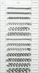 Stainless steel chain custom chain for necklace for pendant rombo marina spiga tornado shape chain